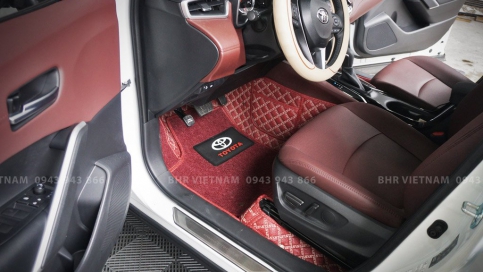 Thảm lót sàn 5D 6D Phú Quý Toyota Cross cao cấp, sang trọng, giá rẻ